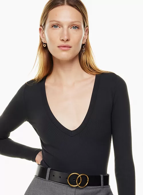 Babaton Formarib V-neck Longsleeve Bodysuit 5 Babaton Formarib V-neck Longsleeve Bodysuit - Image 3