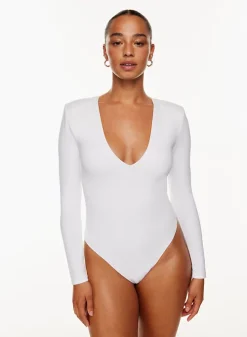 Babaton Contour Shoulder Pad V-neck Bodysuit