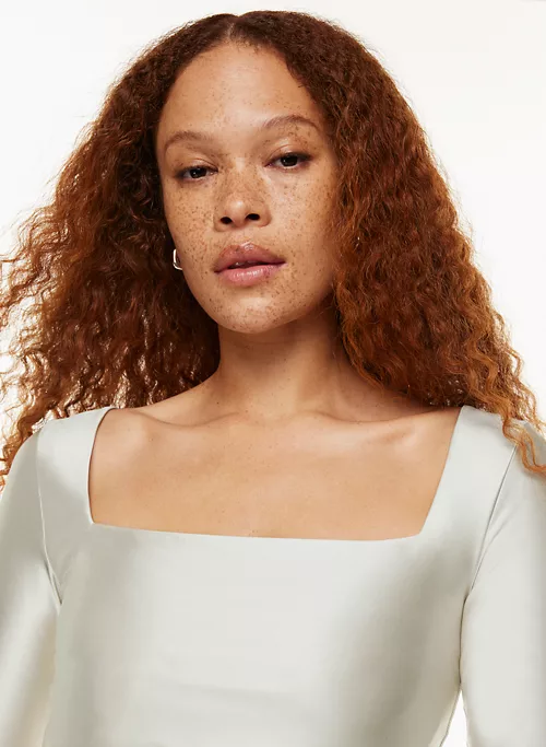 Babaton Satinette Squareneck Longsleeve Bodysuit 5 Babaton Satinette Squareneck Longsleeve Bodysuit - Image 3